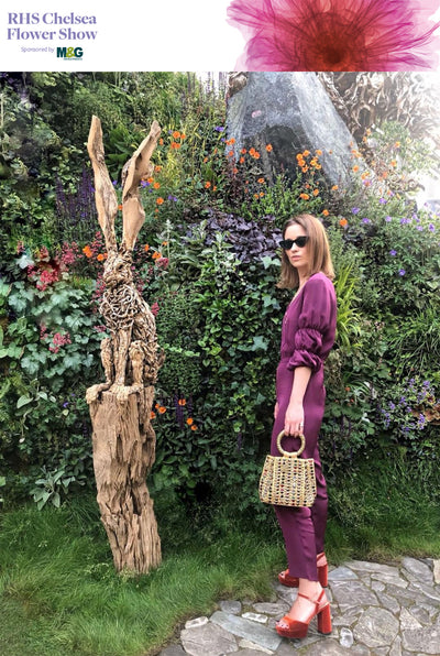 RHS Chelsea Flower Show 2018 | The London Chatter wears Mae Cassidy