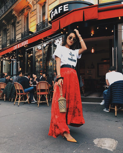 Paris Fashion Week Street Style | Felicia Evalina spotted wearing the Rekha Reflect Bracelet