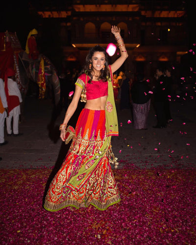 Dancing into 2019 like Rosanna Falconer in Mae Cassidy at Jaipur City Palace's British Polo Day Gala