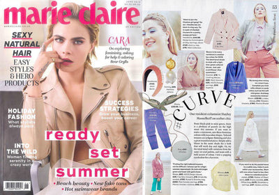 Marie Claire features our Simi Sparkle Clutch Bag with Hayley Hasselhoff