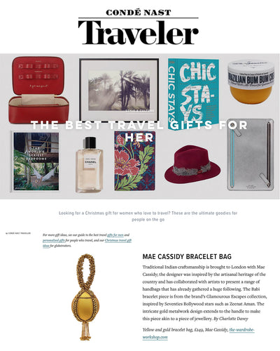 Condé Nast Traveller feature's Mae Cassidy in 'The Best Travel Gifts for Her'