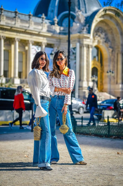 Paris Fashion Week Street Style | Felicia Evalina & Anisa Soijka twinning in Mae Cassidy