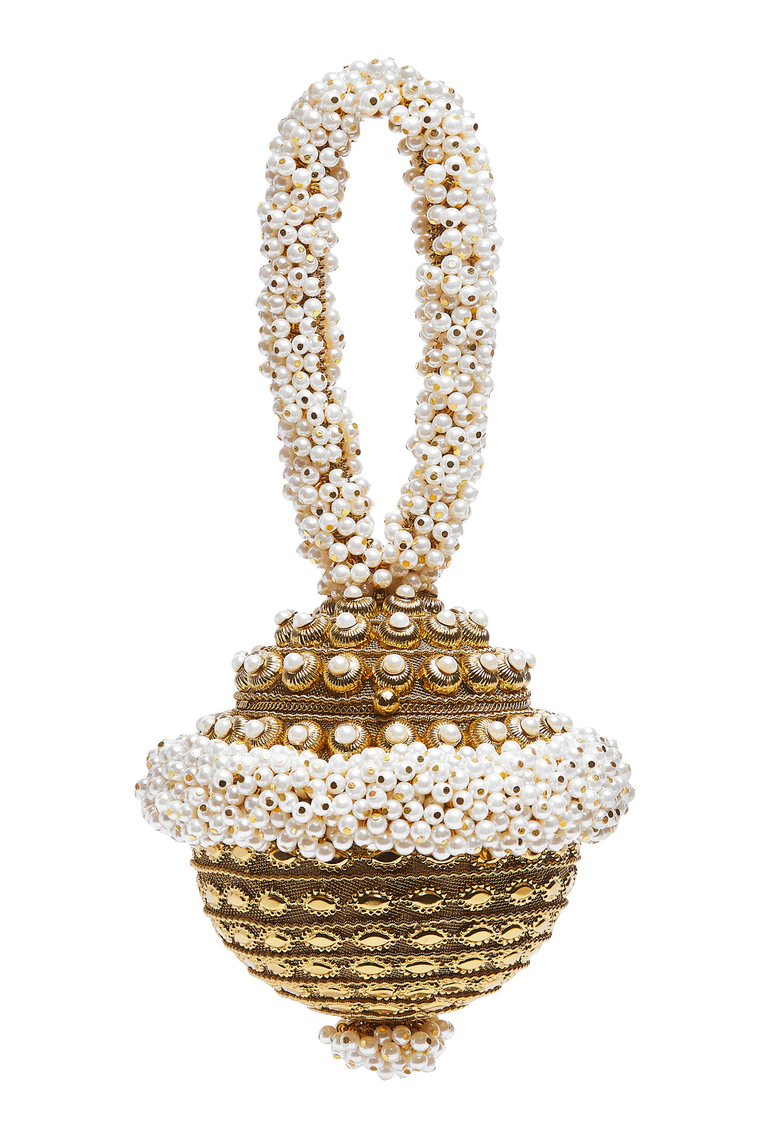 Mae Cassidy | Simi Pearl Clutch Bag | Gold